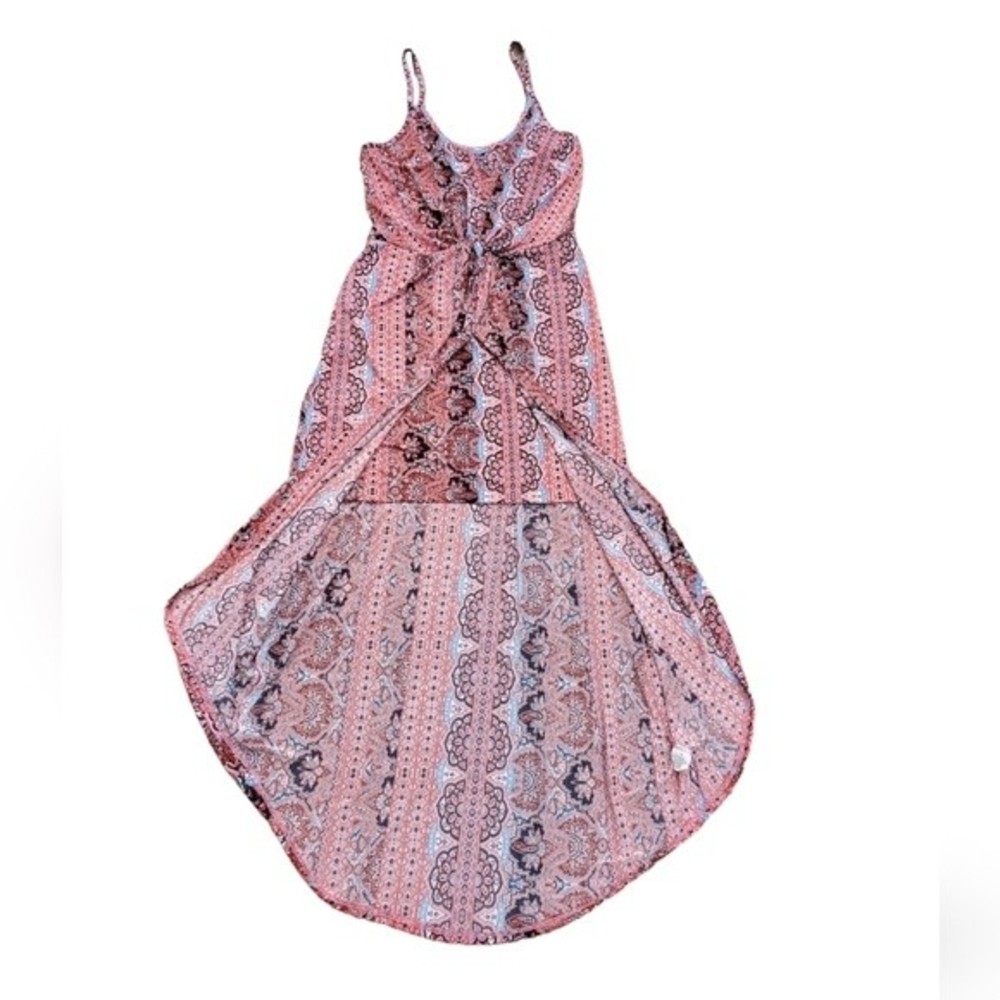 No Comment Pink and Red Floral Dress